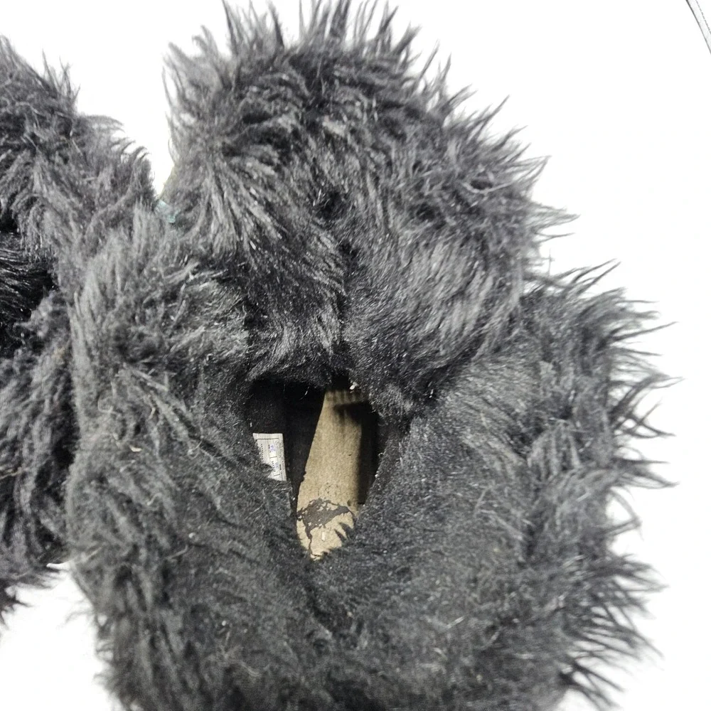 Sorel Tivoli II Black Suede Snow Boot Women's Size 6‎ Faux Fur